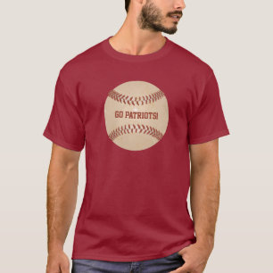 T-shirt Message personnalisé Graphique de baseball en détr
