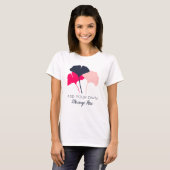 T-shirt Message personnalisé graphique des Feuilles Gingko (Devant entier)