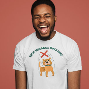 T-shirt Message personnalisé Marionnette Marionnette chien