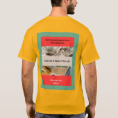 T-shirt Message Proverbes - Proverbes 22-2 - Short Slv Gol (Dos)