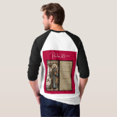 T-shirt Message Psaume - Psaume 23 - 3/4 Longueur Blanc (Dos entier)