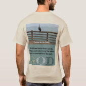 T-shirt Message Psaume - Psaume 46-10 - Tan À Manches Cour (Dos)