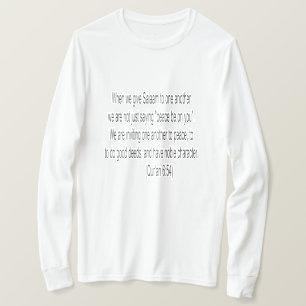 T-shirt Message Salaam