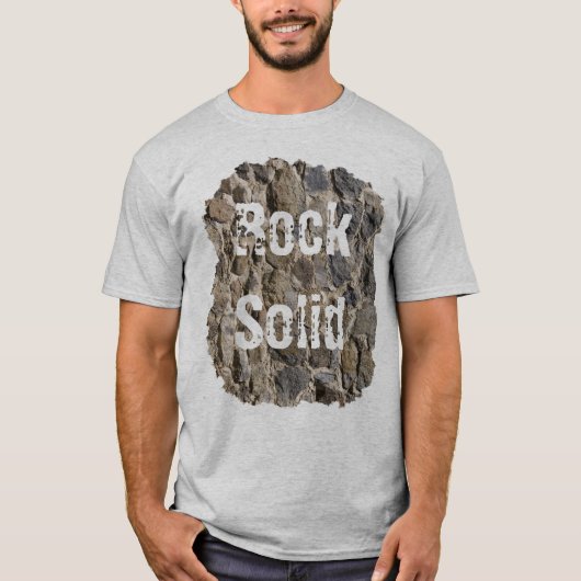 T-shirt Message solide de Stone Wall Rock (Devant)