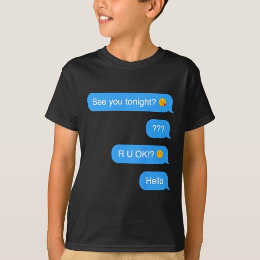 T-shirt Message texte fantôme drôle Halloween (Devant)