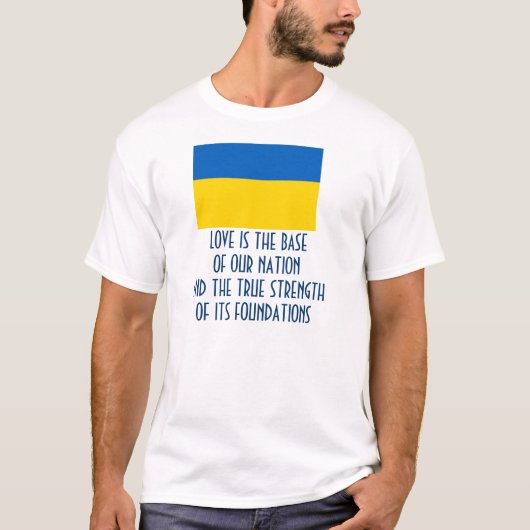 T-shirt MESSAGE Ukraine (Devant)