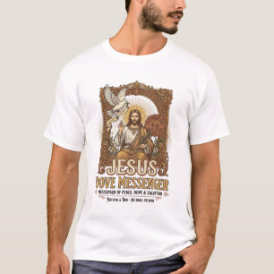 T-shirt Messager Jésus Colombe Messager Jésus Colombe Chré