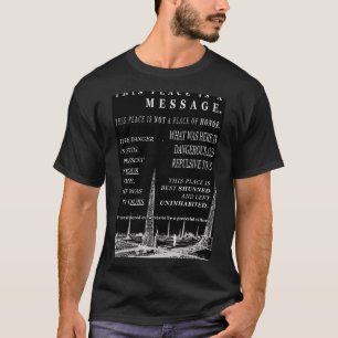 T-shirt messages d'avertissement sur les déchets nucléaire