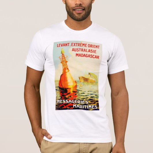 T-shirt Messagries Maritimes ~ Bouée (Devant)