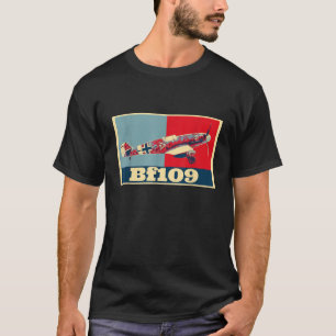 T-shirt Messerschmitt Bf109 Avion de chasse 2ÈME GUERRE MO