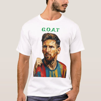 T-Shirt Messi Art - Vêtements De Fan De Football É