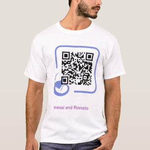 T-Shirt messi en Ronaldo print