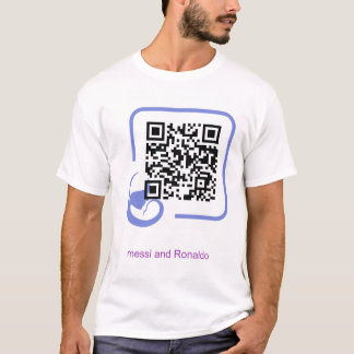 T-Shirt messi en Ronaldo print