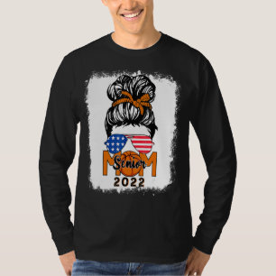 T-shirt Messy Bun Basketball Senior Maman 2022 Bleached