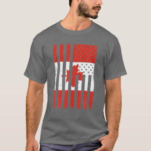 T-shirt Messy Bun Canadian Mom Happy Canada Day Flag 1Th O