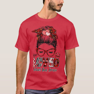T-shirt Messy Bun Cheveux One Loved School Bus Driver Vale