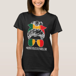 T-shirt Messy Bun Hair African School T