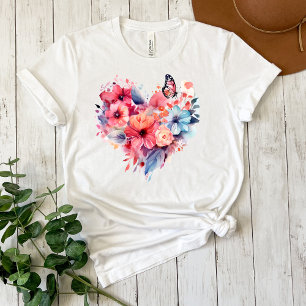 T-shirt Messy Butterfly Watercolor