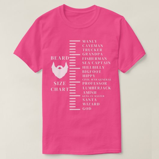 T-shirt Mesure de la barbe 10 (Design devant)