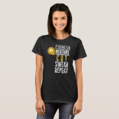 T-shirt Mesure Mesure couper le juron répéter Artisan Sawd (Devant entier)