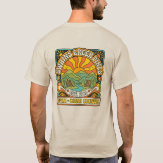T-shirt met 1970s-sfeer