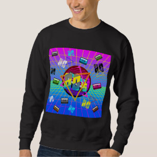T-Shirt met 80's RETRO OLD SCHOOL CASSETTEBANDJE