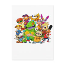 T-Shirt met 90's Crtana-mix 