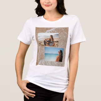 T-shirt met aangepaste fotocollage | Strandvakanti