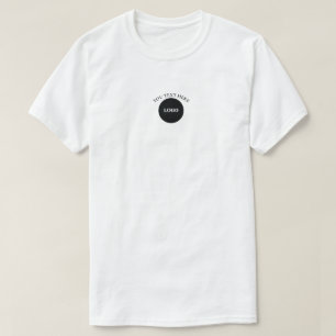 T-shirt met aangepaste logotekst voor bedrijven