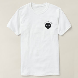 T-shirt met aangepaste logotekst voor bedrijven