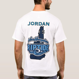 T-shirt met aangepaste naam en nummer