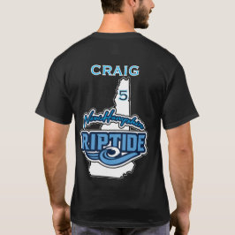 T-shirt met aangepaste naam en nummer