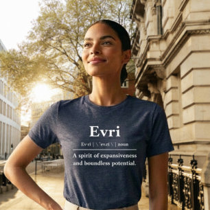 T-shirt met aangepaste woordenboekaanduiding
