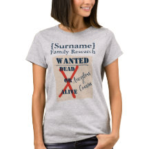 T-shirt met [Achternaam] familieonderzoek (gezocht