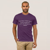 T-shirt met advies over rozijnen (Voorkant volledig)