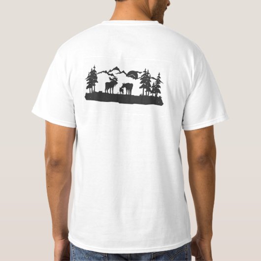 T-shirt met afbeelding aan beide zijden (Achterkant)