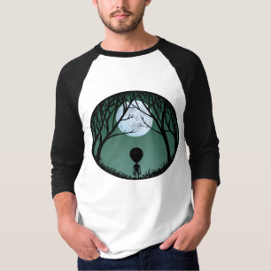 T-shirt met Alien Jersey voor Dames Alien m. Maan