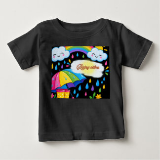 T-shirt met alleen regenachtige sfeer voor een sch
