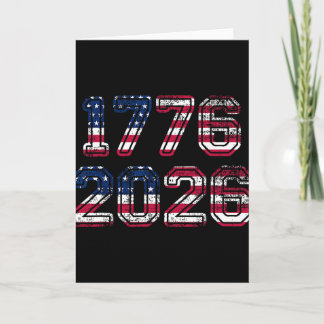 T-shirt met Amerikaanse vlag en adelaar 250ste ver Kaart