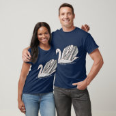 T-shirt met Art Deco Zwaan (Unisex)