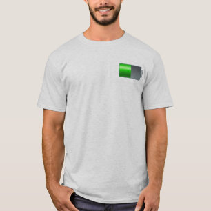 T-shirt met batterijpictogram