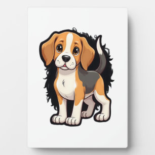 T-shirt met Beagle-hond Fotoplaat