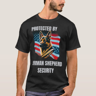 T-Shirt met bescherming door trouwe Duitse herder