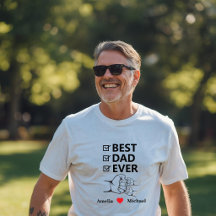 T-shirt met 'Beste papa ooit' naar keuze