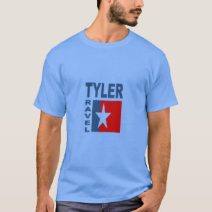 T-shirt met blauw blauw TYLER TRAVEL TEXAS