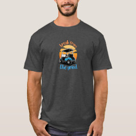 T-shirt met blauwe golfkarretje
