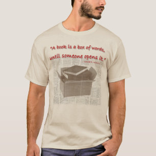 T-shirt met boeken- en leesthema