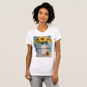 T-Shirt met boodschap om Oekraïne te steunen (Voorkant volledig)