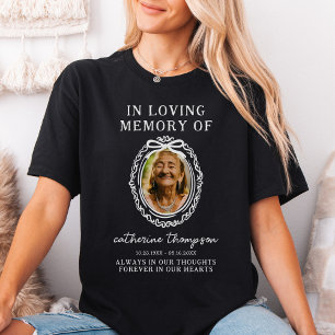 T-shirt met booglijst herdenkingsfoto