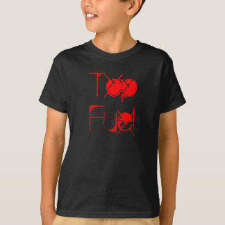 T-shirt met bovenste brandstof